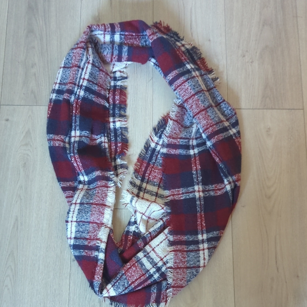 Plaid Infinity Scarf